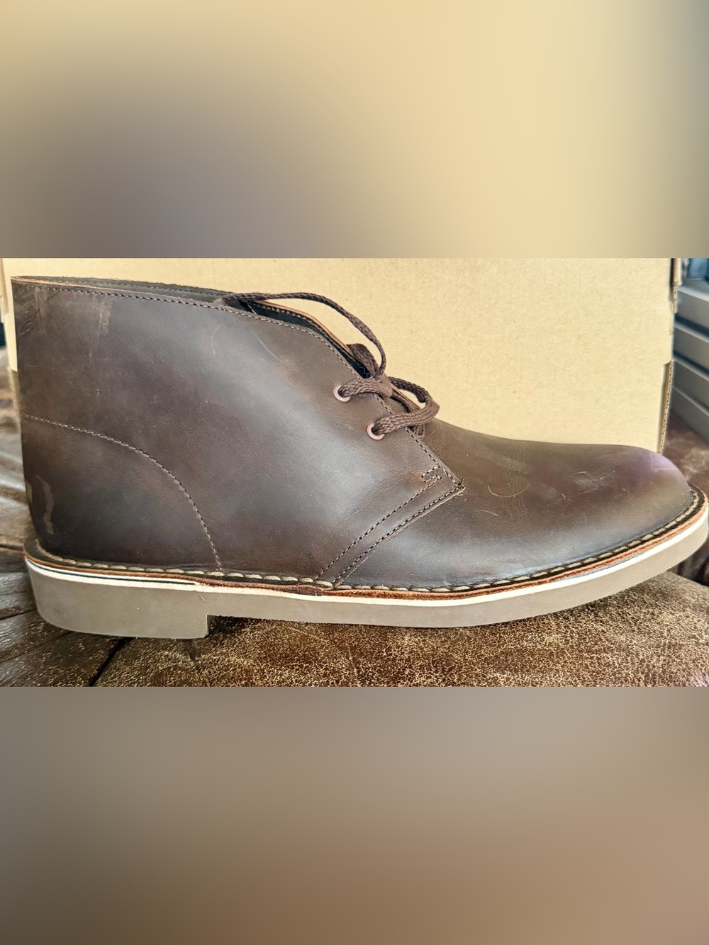 Clarks Men's Dark Brown Leather bushacre 2